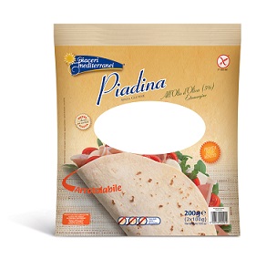 PIACERI MEDITERRANEI PIADINA OLIO D'OLIVA 200 GRAMMI - farmachicca