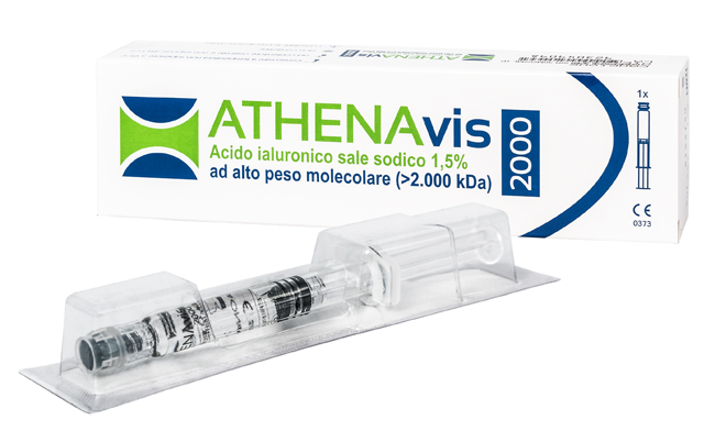 SIRINGA INTRA-ARTICOLARE ATHENAVIS 2000 ACIDO IALURONICO 1,5% 30MG 2 ML - farmachicca