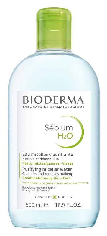 SEBIUM H2O ACQUA MICELLARE DETERGENTE PURIFICANTE 500 ML - farmachicca