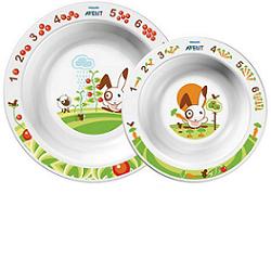 AVENT SET 2 PIATTI FONDI 6 MESI+ - farmachicca