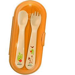 AVENT SET POSATINE DA VIAGGIO 12 MESI+ - farmachicca