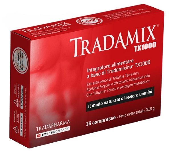 TRADAMIX TX 1000 ASTUCCIO 16 COMPRESSE DUE BLISTER 8 COMPRESSE - farmachicca