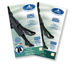 CALZA UOMO COTONE 140 DENARI PICCOLA BLU - farmachicca