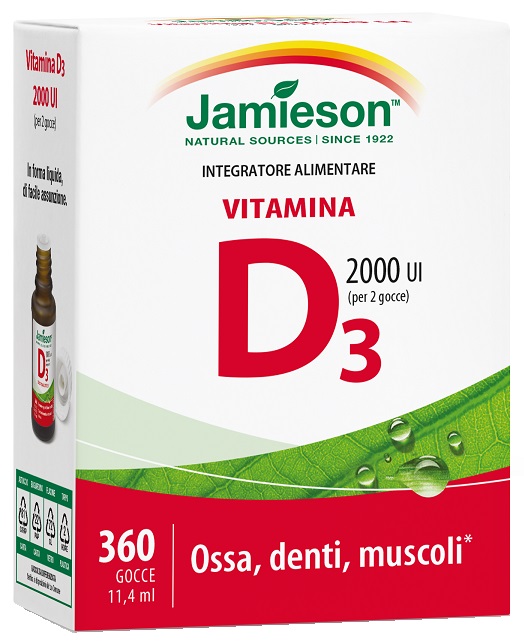 JAMIESON VITAMINA D GOCCE 11,4 ML - farmachicca
