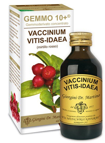 GEMMO 10+ MIRTILLO ROSSO LIQUIDO ANALCOLICO 100 ML - farmachicca