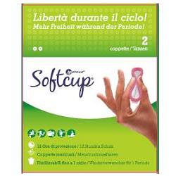 SOFTCUP COPPETTE MESTRUALI RIUTILIZZABILE 2 PEZZI - farmachicca