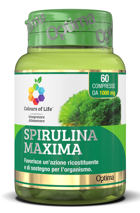 COLOURS OF LIFE SPIRULINA MAXIMA 60 COMPRESSE 1000 MG - farmachicca