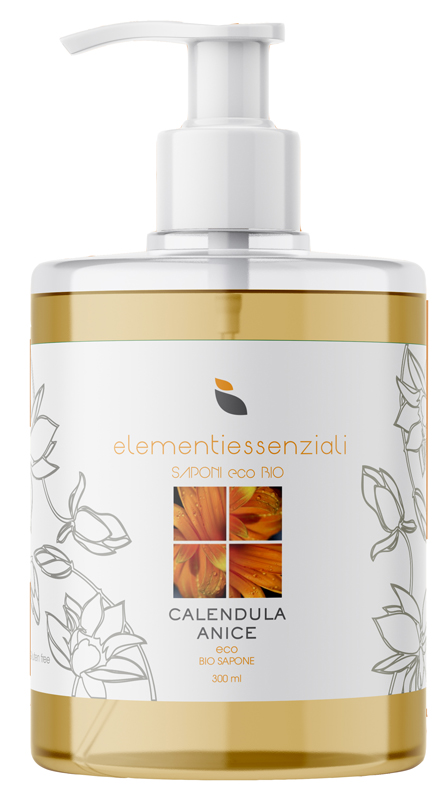 ELEMENTIESSENZIALI SAPONE ECO BIO CALENDULA ANICE 300ML - farmachicca