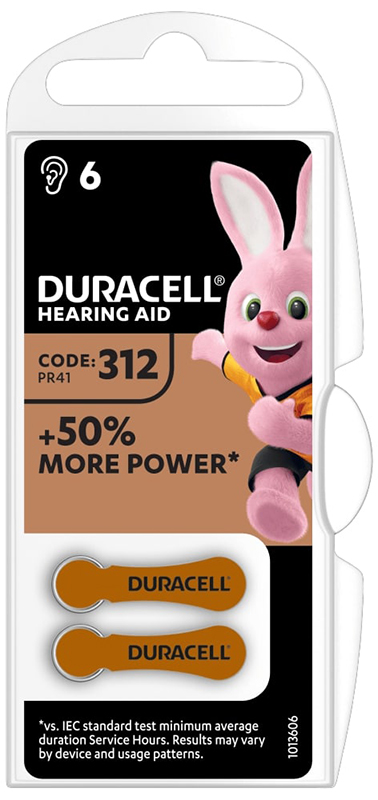 DURACELL EASY TAB 312 MARRONE BATTERIA PER APPARECCHIO ACUSTICO - farmachicca