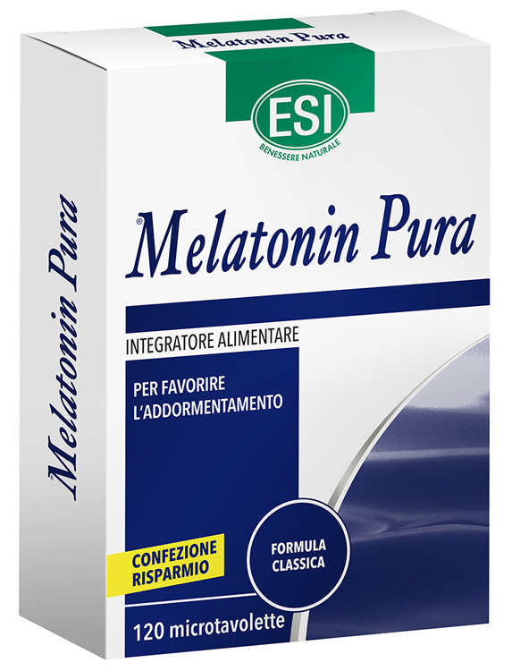 ESI MELATONIN PURA 120 MICROTAVOLETTE - farmachicca