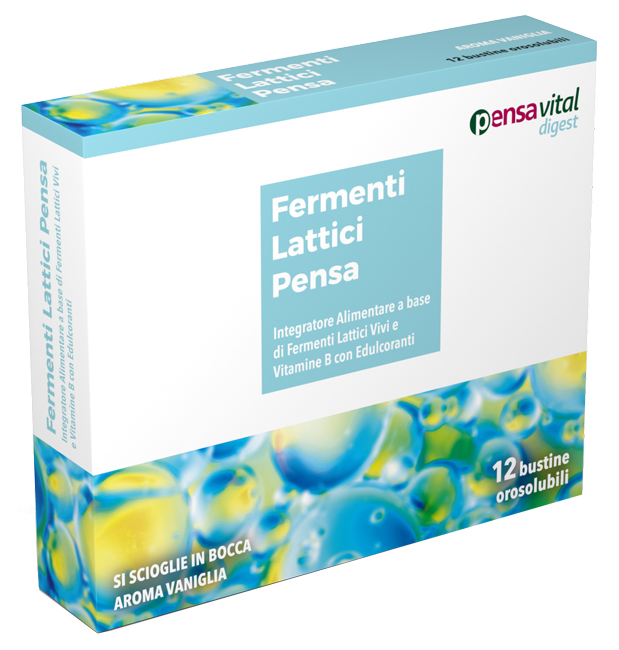 FERMENTI LATTICI VIVI E VITAMINE B 12 VANIGLIA BUSTINE OROSOLUBILI - farmachicca