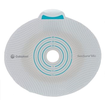 PLACCA PER UROSTOMIA COLOSTOMIA ILEOSTOMIA SENSURA MIO CLICK SISTEMA A DUE PEZZI FLANGIA 70 MM FORO RITAGLIABILE 10-65 MM 5 PEZZI - farmachicca