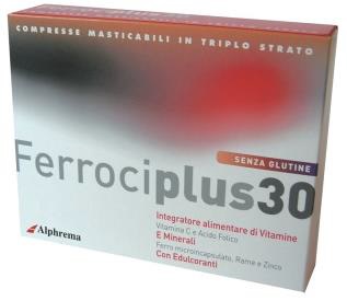FERROCIPLUS 30 24 COMPRESSE MASTICABILI - farmachicca