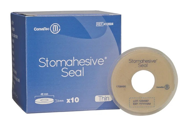 ANELLO STOMIA STOMAHESIVE SEAL FORO APERTURA 18MM DIAMETRO 48MM 10 PEZZI - farmachicca