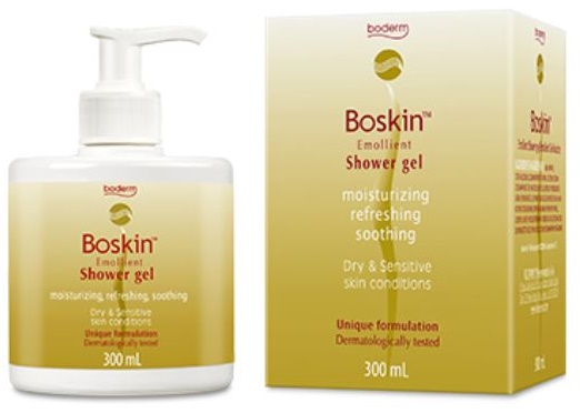BOSKIN DOCCIA GEL EMOLLIENTE CUOIO CAPELLUTO E PELLE 300 ML - farmachicca