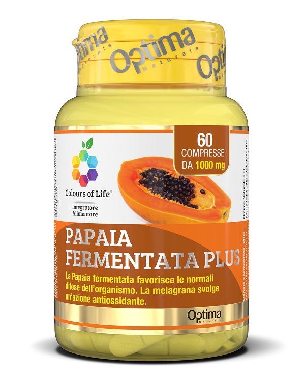 COLOURS OF LIFE FERMENTA PAPAIA PLUS 60 COMPRESSE 1000 MG - farmachicca