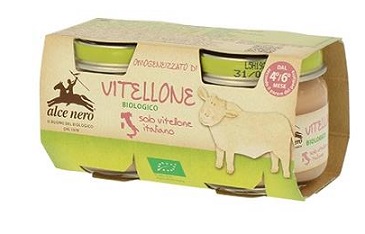 OMOGENEIZZATO DI VITELLONE BABY FOOD BIO 2 X 80 G - farmachicca