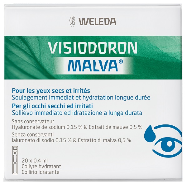 GOCCE OCULARI VISIODORON MALVA 20 MONODOSE DA 0,4 ML - farmachicca