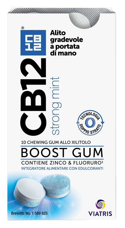 CB12 BOOST 10 CHEWING-GUM ZINCO E FLUORURO NEW FORMULATION - farmachicca