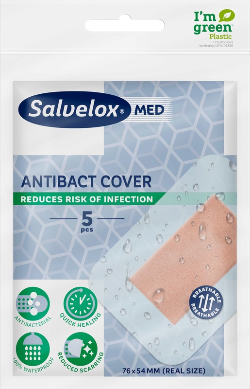 CEROTTO SALVELOX MED ANTIBACT COVER 12X5 CM 5 PEZZI - farmachicca
