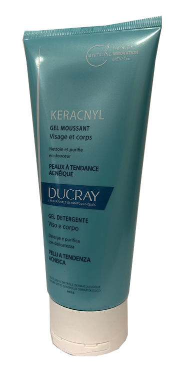 KERACNYL GEL MOUSSANT VISO CORPO 200 ML - farmachicca