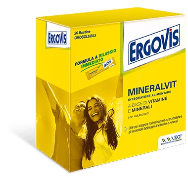 ERGOVIS MINERALVIT 20 BUSTE OROSOLUBILI 30 G - farmachicca