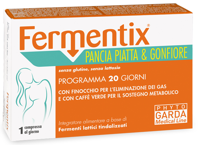 FERMENTIX PANCIA PIATTA E GONFIORE 20 COMPRESSE - farmachicca