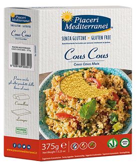 PIACERI MEDITERRANEI COUS COUS DI MAIS 375 G - farmachicca