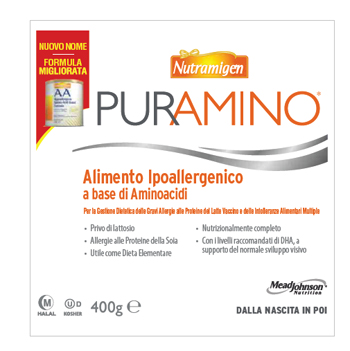 NUTRAMIGEN PURAMINO BARATTOLO 400 G - farmachicca
