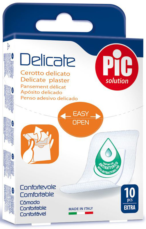 CEROTTO PIC DELICATE EXTRA ANTIBATTERICO 10 PEZZI - farmachicca