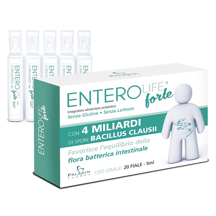 ENTEROLIFE FORTE 4 MILIARDI 20 FIALE DA 5 ML - farmachicca