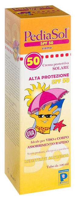 PEDIASOL SPF 50 CREMA SOLARE 100 ML - farmachicca