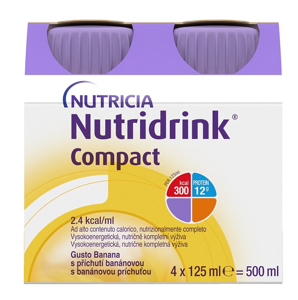 NUTRICIA NUTRIDRINK COMPACT GUSTO BANANA 4 BOTTIGLIE DA 125 ML - farmachicca