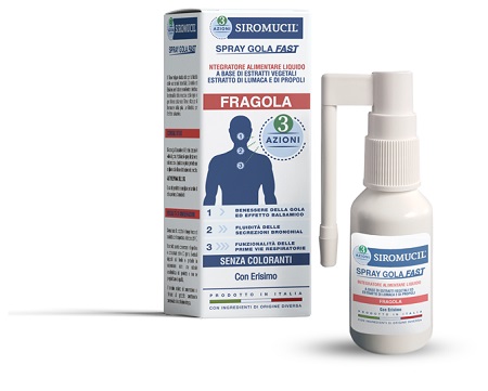 SIROMUCIL 3 AZIONI SPRAY GOLA FAST 15 ML - farmachicca
