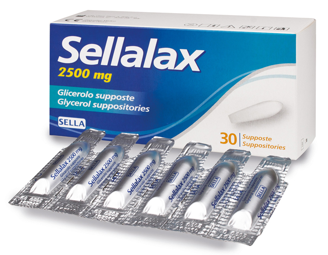 SELLALAX 2500MG SUPPOSTE GLICEROLO 30 PEZZI - farmachicca