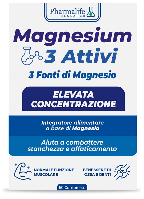 MAGNESIUM 3 ATTIVI 60 COMPRESSE - farmachicca