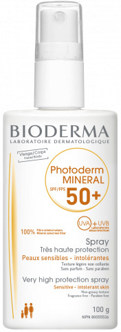PHOTODERM MINERAL SPF50+ SPRAY 100 ML PROTEZIONE PELLE ATOPICA O ALLERGICA - farmachicca