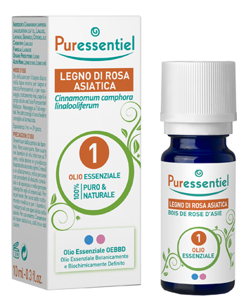 PURESSENTIEL OLIO ESSENZIALE LEGNO ROSA ASIATICA 10 ML - farmachicca