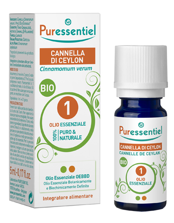 PURESSENTIEL CANNELLA CEYLON OLIO ESSENZIALE BIO 5 ML - farmachicca
