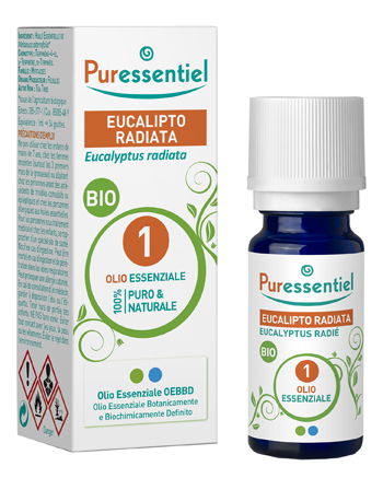 PURESSENTIEL EUCALIPTO RADIATA OLIO ESSENZIALE BIO 10 ML - farmachicca