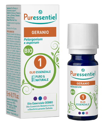 PURESSENTIEL GERANIO OLIO ESSENZIALE BIO 5 ML - farmachicca