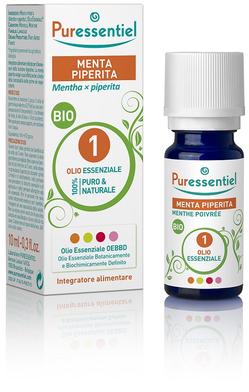 PURESSENTIEL MENTA PIPERITA OLIO ESSENZIALE BIO 10 ML - farmachicca