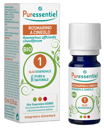 PURESSENTIEL ROSMARINO CINEOLO OLIO ESSENZIALE BIO 10 ML - farmachicca