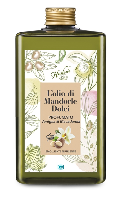 HUILERIE OLIO MANDORLE DOLCI VANIGLIA/MACADAMIA 300 ML - farmachicca