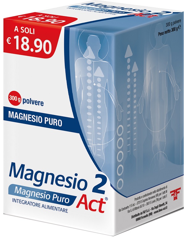 MAGNESIO 2 ACT MG PURO 300 G - farmachicca