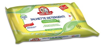 SANO E BELLO SALVIETTE DETERGENTI CITRONELLA 50 PEZZI - farmachicca