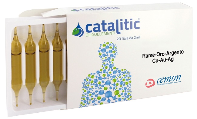 CATALITIC OLIGOELEMENTI RAME ORO ARGENTO CU-AU-AG 20 AMPOLLE - farmachicca