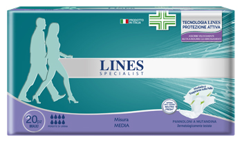 LINES SPECIALIS PANNOLONE A MUTANDINA MAXI MEDIA FARMA 20 PEZZI - farmachicca