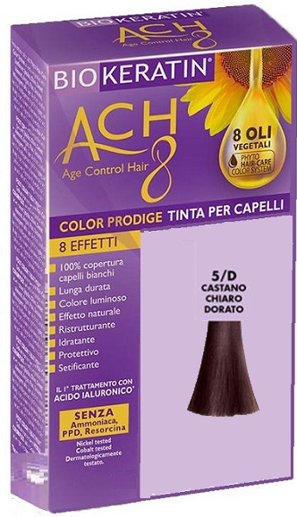 BIOKERATIN ACH8 COLOR PRODIGE 5/D CASTANO CHIARO DORATO - farmachicca