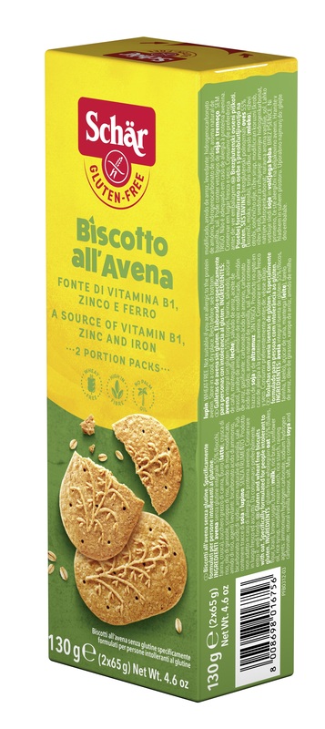 SCHAR BISCOTTI ALL'AVENA 130 G - farmachicca